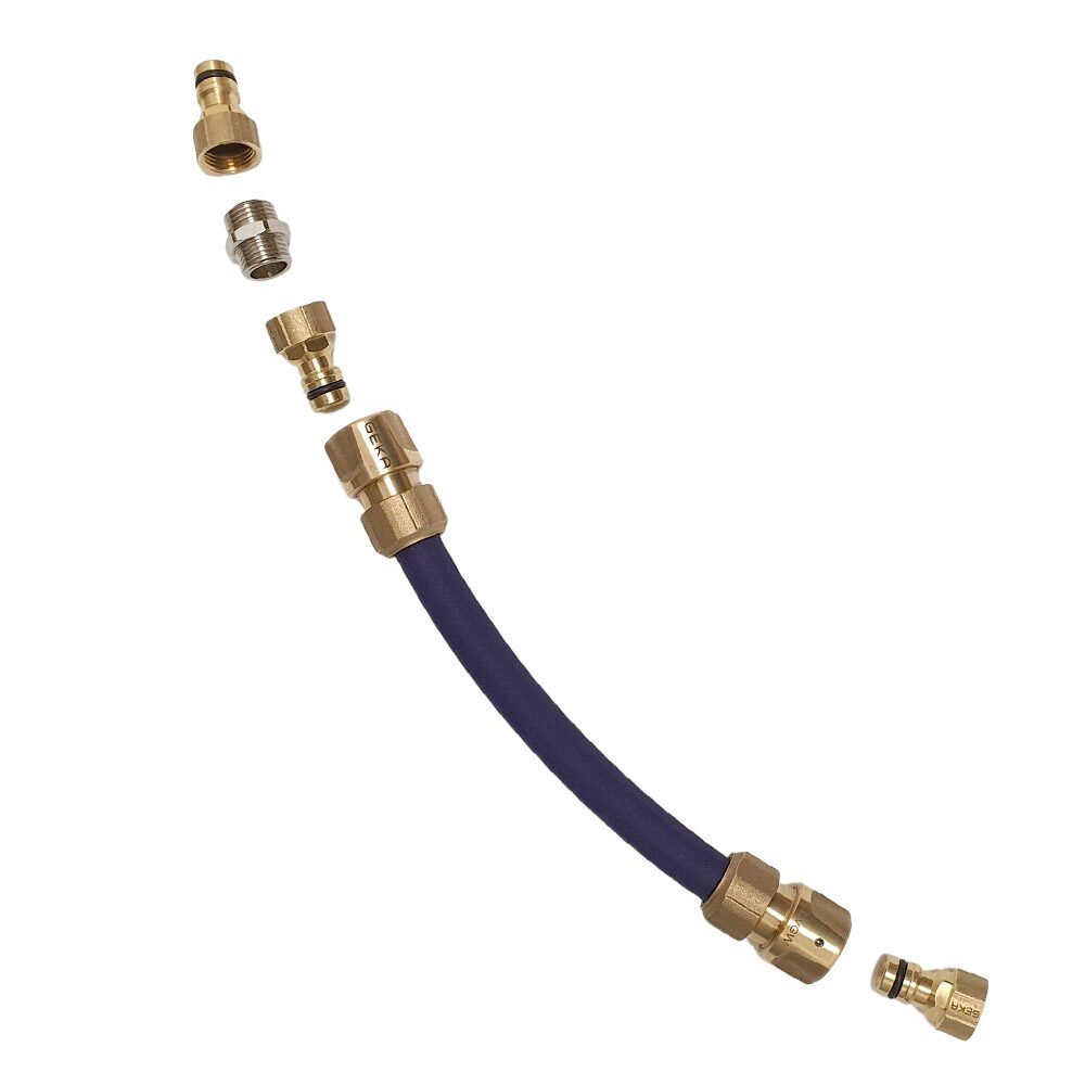 rivaALVA-Explorer-Camping-Wasserfilter-Anschluss-Set-geka-dvgw-schlauch-messingadapter