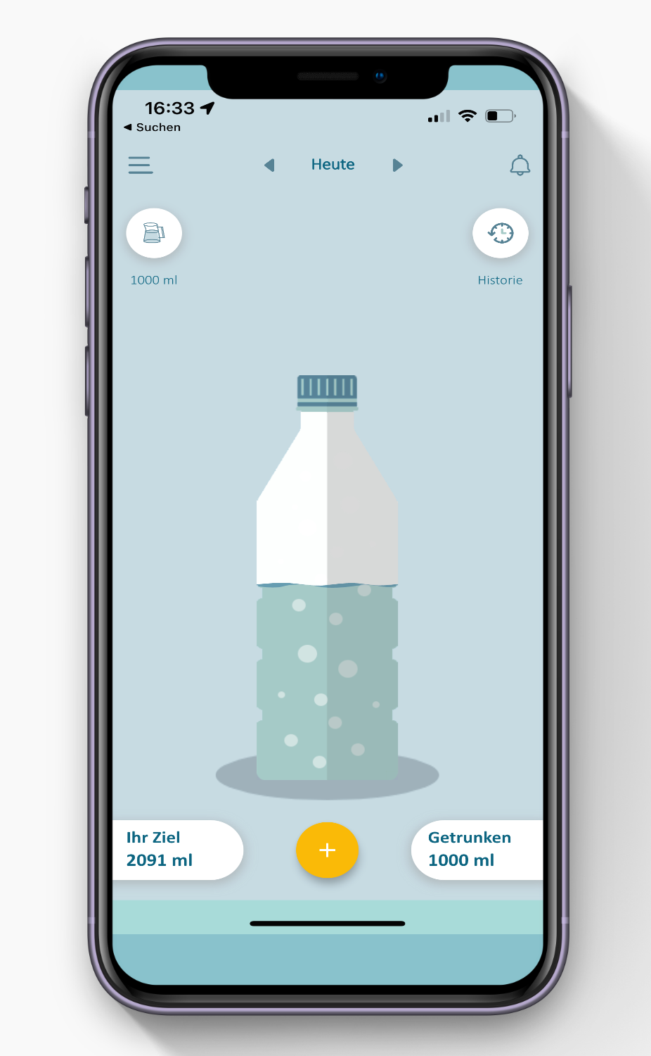 rivaApp Wasserkonsum