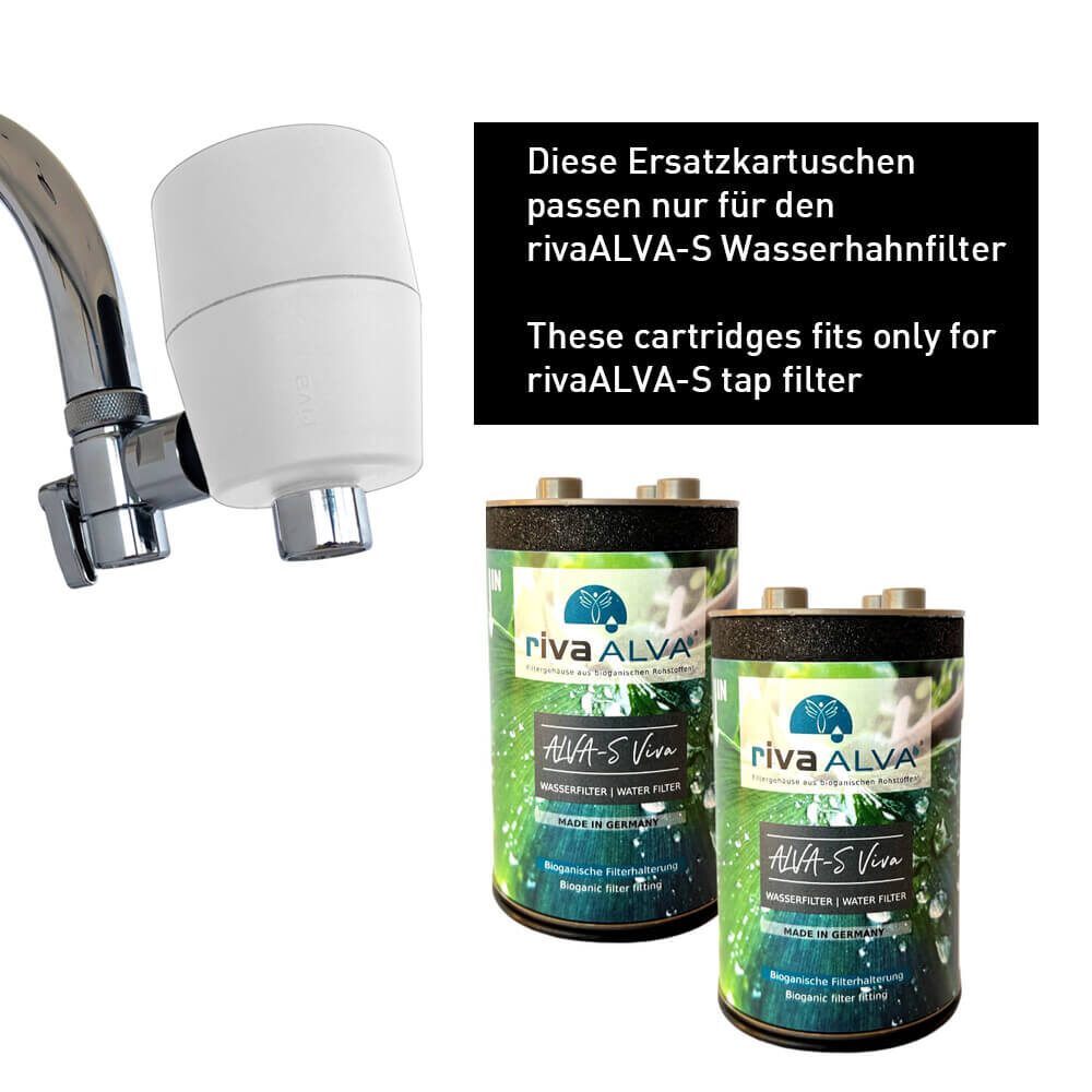 rivaALVA-S Ersatzkartuschen für Wasserhahnfilter direkt am Wasserhahn
