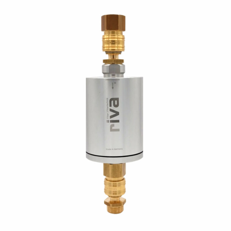 Die 4-teilige riva Schnellkupplung zum einfachen Kartuschenwechsel