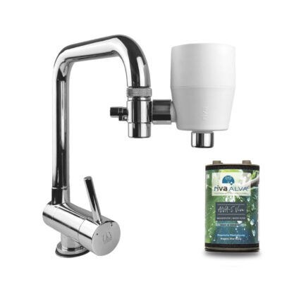 Wasserfilter für den Wasserhahn rivaALVA-S Viva mit Blockaktivkohle