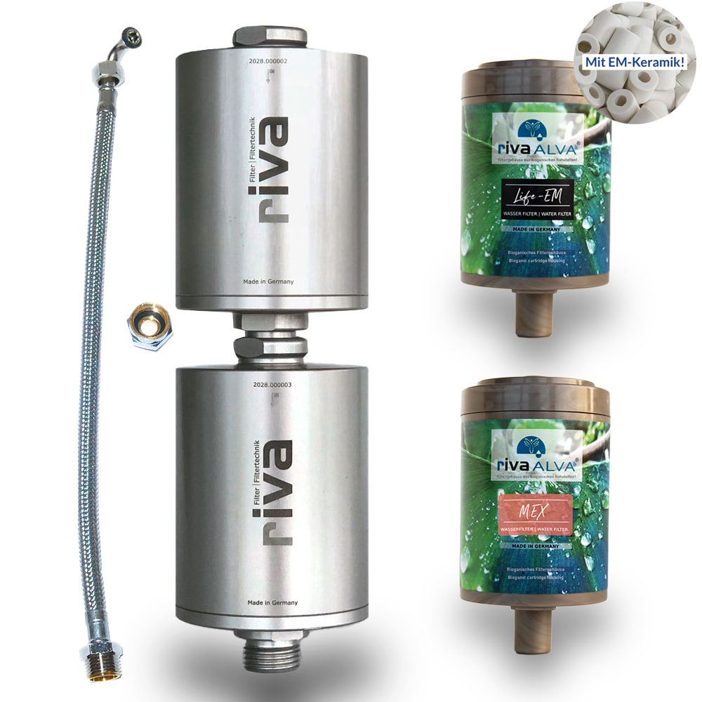 rivaALVA MEXLife EM Kombifilter | PFAS und Nanoplastikfilter + Blockaktivkohlefilter